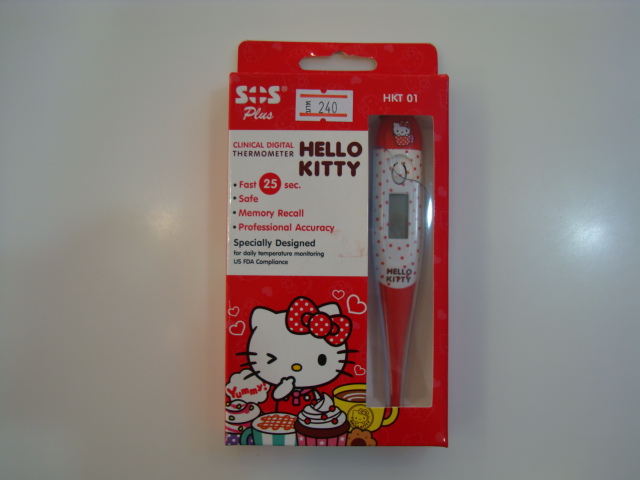 ปรอทวัดไข้ดิจิตอล SOS รุ่น Hello Kitty สีแดง