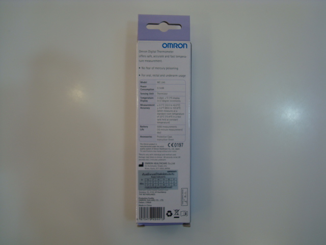 วิธีใช้ปรอทวัดไข้ดิจิตอล OMRON รุ่น MC-245